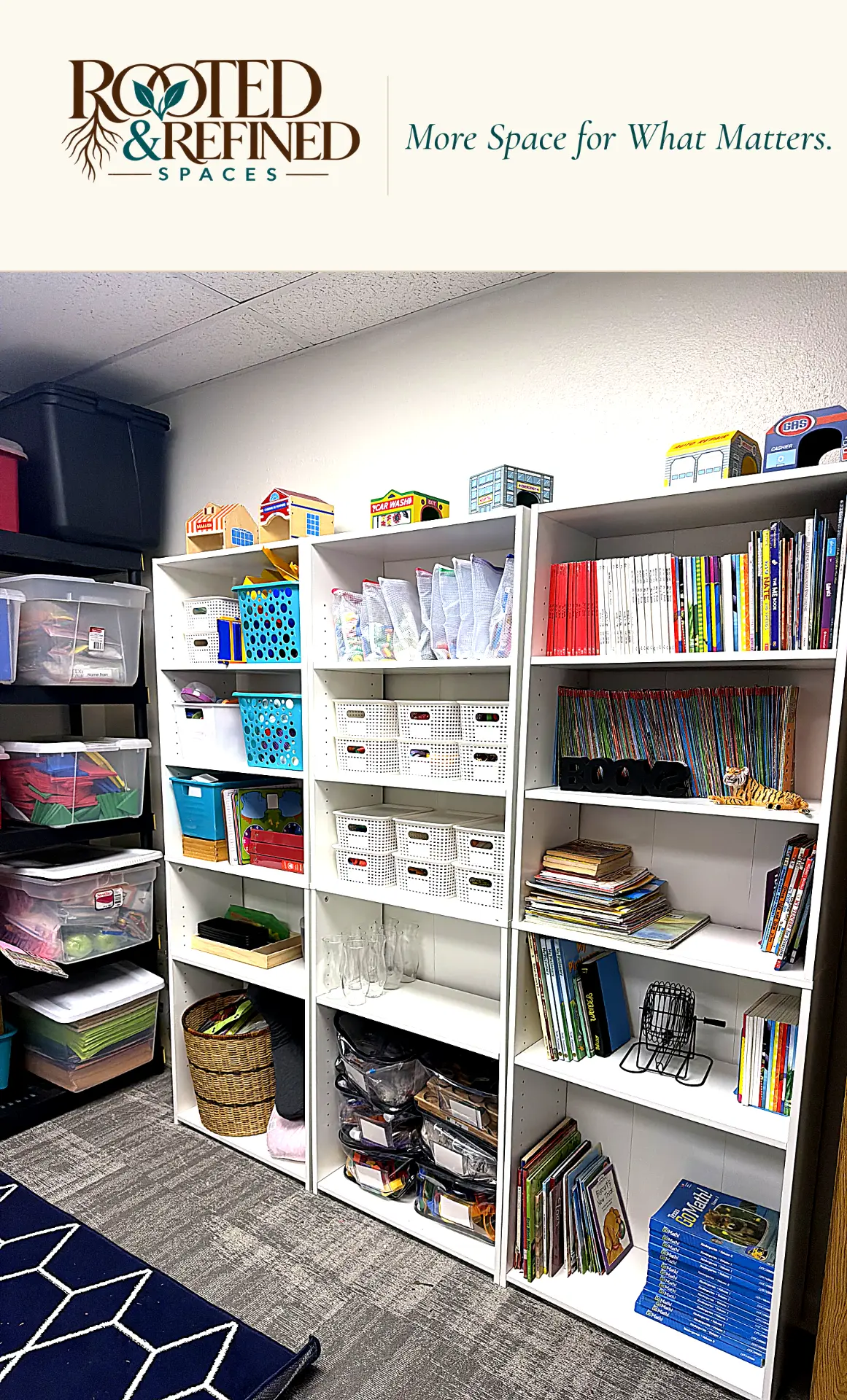 Finished organizing project by Rooted & Refined Spaces
